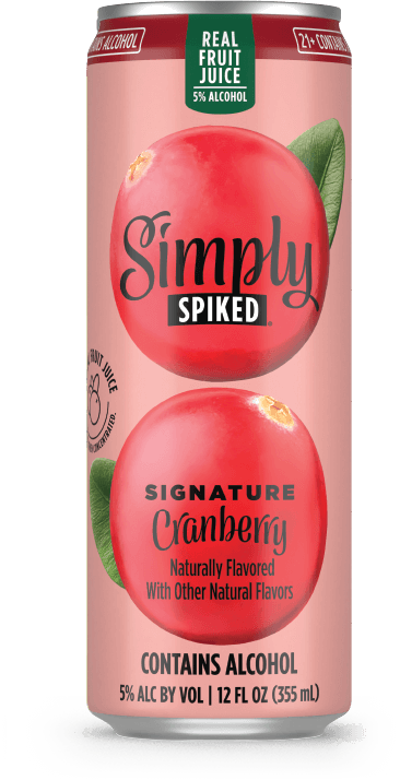 Simply Spiked Signature Cranberry flavor